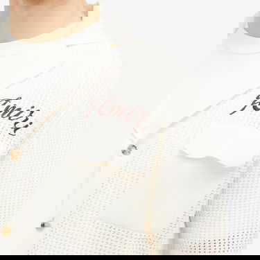 Košeľa AMIRI Amiri Short Sleeve Mesh Polo Shirt Biela | AMKNIR1011-295, 5