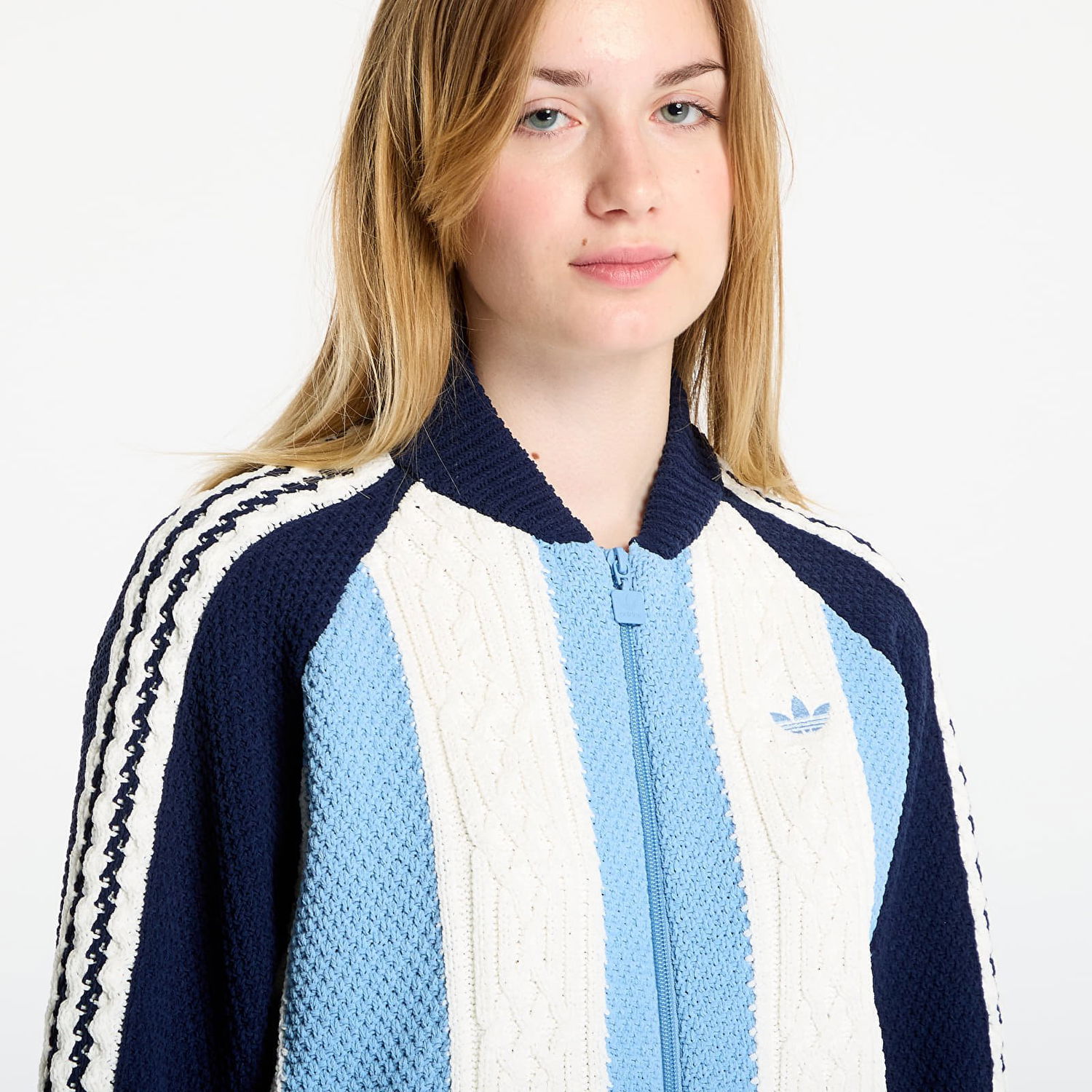 Sveter adidas Performance Adidas Originals Archive Cutline Knit Track Top Modrá | KS7803, 1