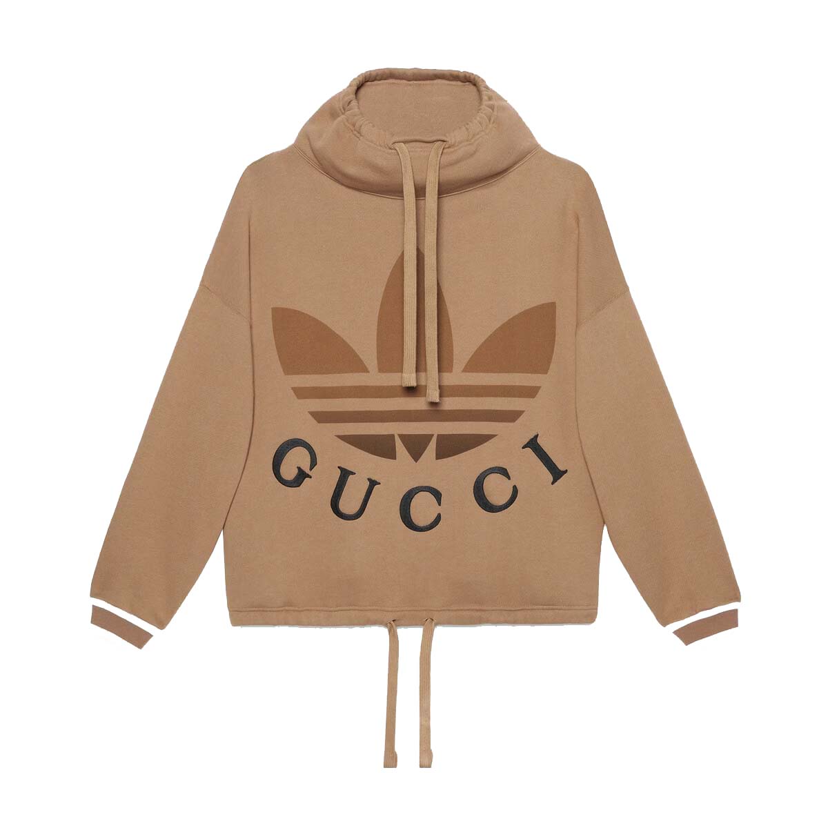 Mikina Gucci adidas x Cotton Jersey Sweatshirt Dark Beige Béžová | 717417 XJE2C 2091, 0