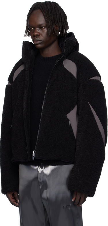 Bunda HELIOT EMIL Custo Fleece Jacket Čierna | AW25_M_02_139_BLK01_CO, 3