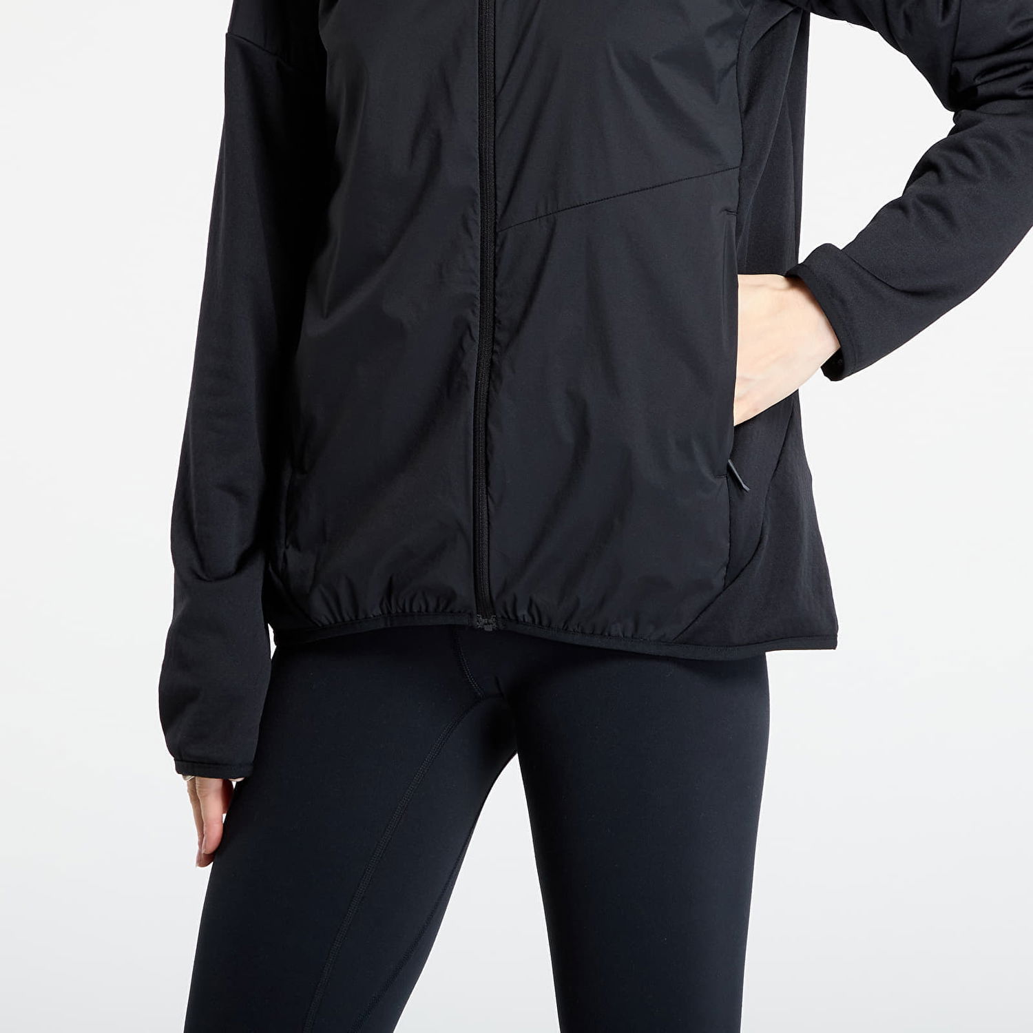 Bunda adidas Performance Terrex Xperior Climawarm+ Wind Light Fleece Hooded Jacket Čierna | JF1228, 1