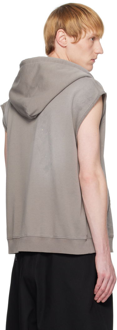 Mikina Maison Margiela MM6 Maison Margiela Paint Splatter Sleeveless Hoodie Šedá | SH2HG0005 M25013, 2