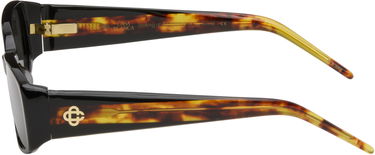 Slnečné okuliare Casablanca Slim Square-Frame Tortoiseshell Temples Čierna | EW-078-01, 2