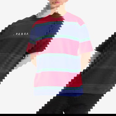 Tričko By Parra Parra Guess This Striped T-Shirt Červená | 53320-Red, 2