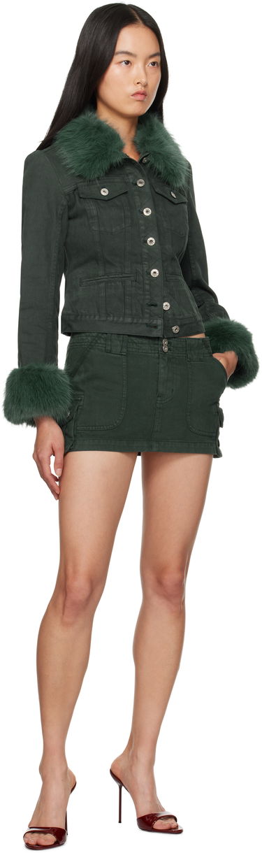 Sukňa GUIZIO Guizio Anais Cargo Miniskirt Zelené | F24312W100, 3