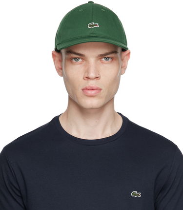 Šiltovka Lacoste Organic Cotton Twill Cap Zelené | RK0491_132, 0
