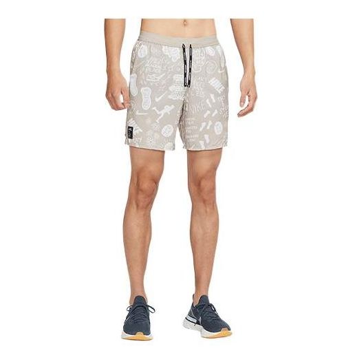 Šortky Nike Nike Casual Printed Running Shorts Béžová | AT7808-033