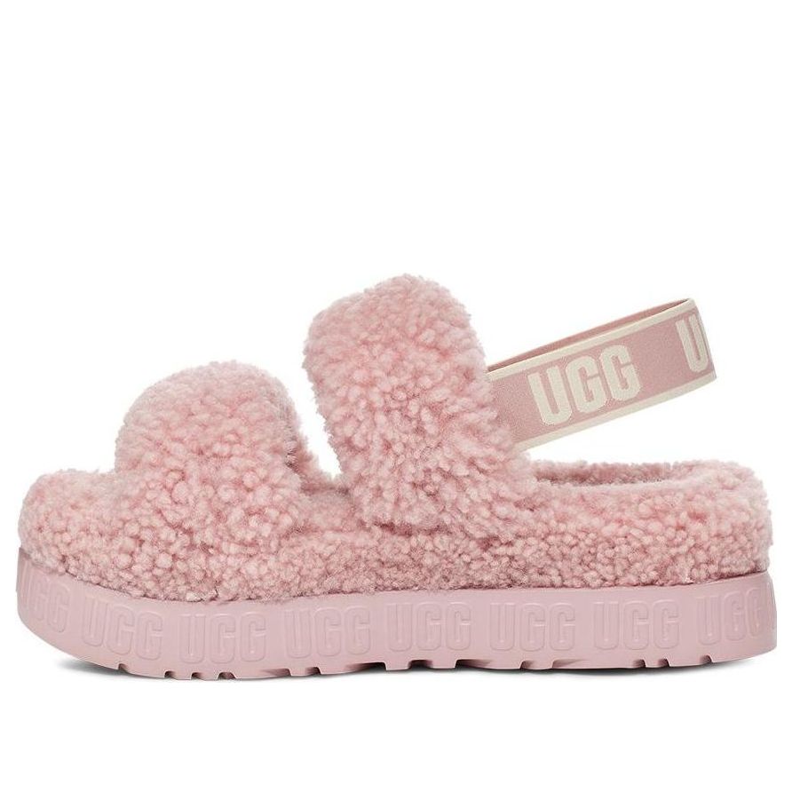 Tenisky a topánky UGG Oh Fluffita Platform Slides Ružová | 1120876-RSGRY, 0