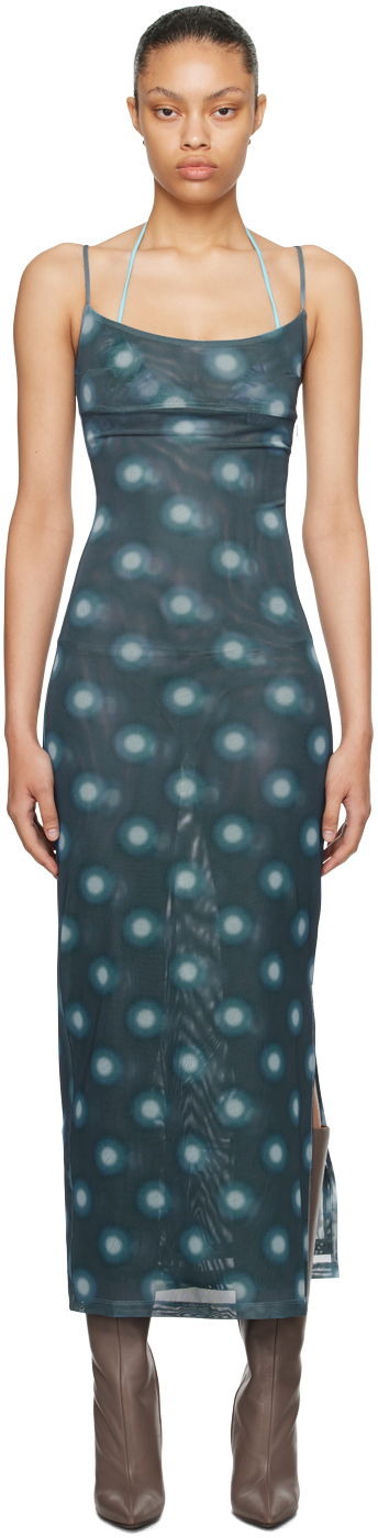 Šaty Miaou Miaou Thais Maxi Dress Modrá | 5019PM1GRB, 0