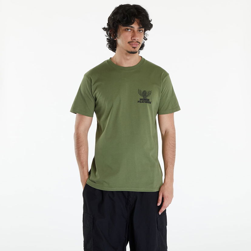 Tričko Horsefeathers Wheel Tech T-Shirt Loden Green Zelené | TM051C