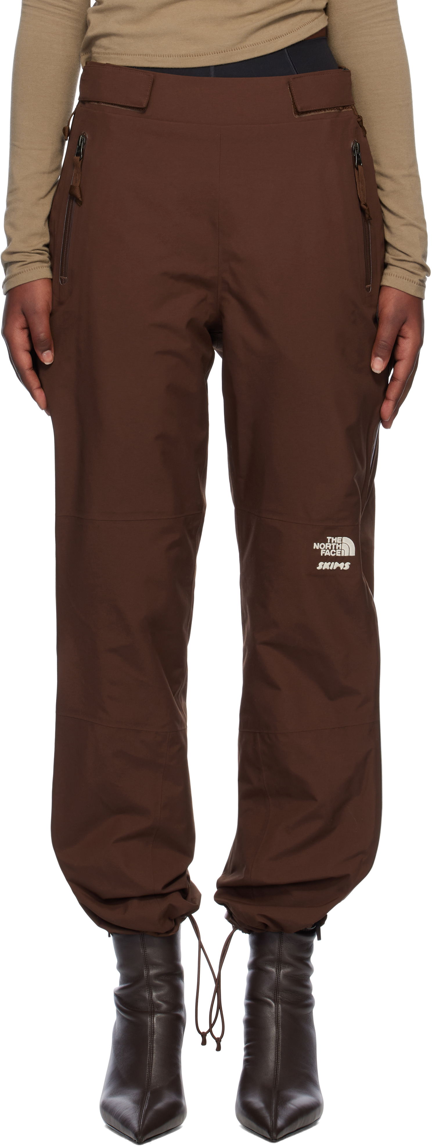 Nohavice SKIMS The North Face x SKIMS Edition Bonded Pull On Ski Pants Hnedá | A82Z7, 0