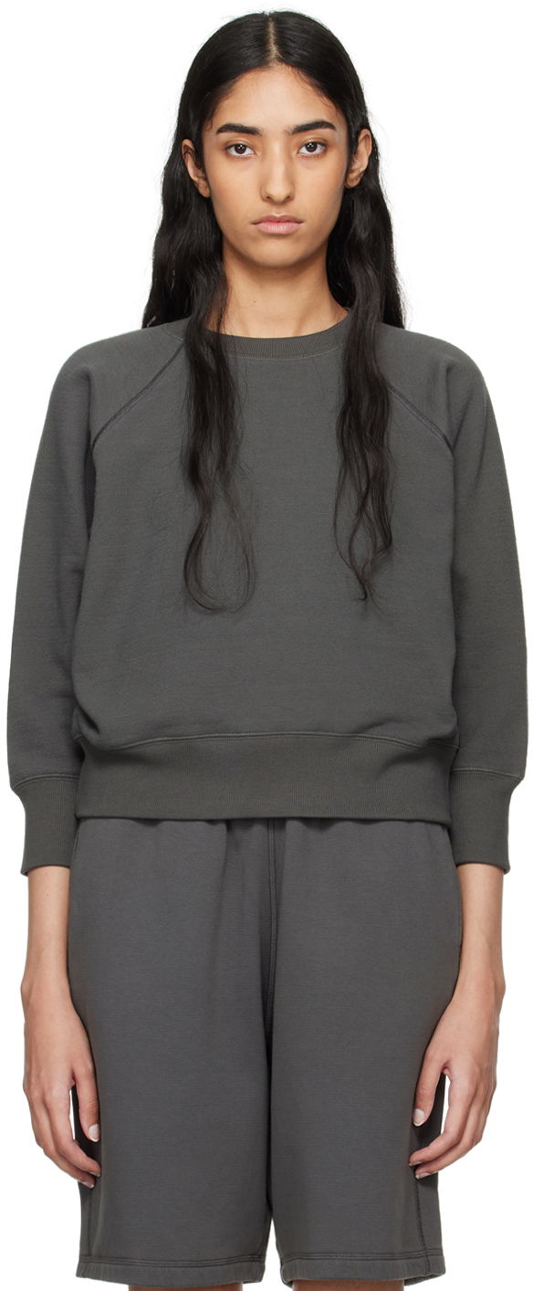 Mikina The Row Tilford Cotton-Jersey Sweatshirt Šedá | 8161-K596, 0