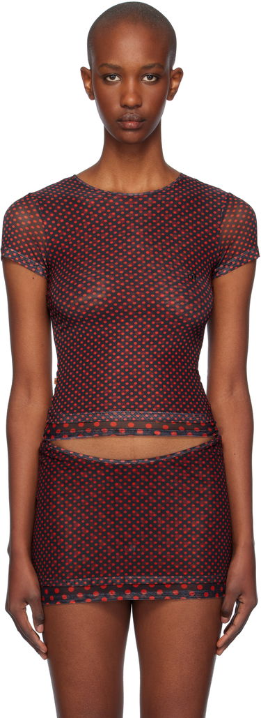 Sukňa Miaou Miaou Mini Polka Dot T-Shirt Červená | 7184PM2BPD, 0
