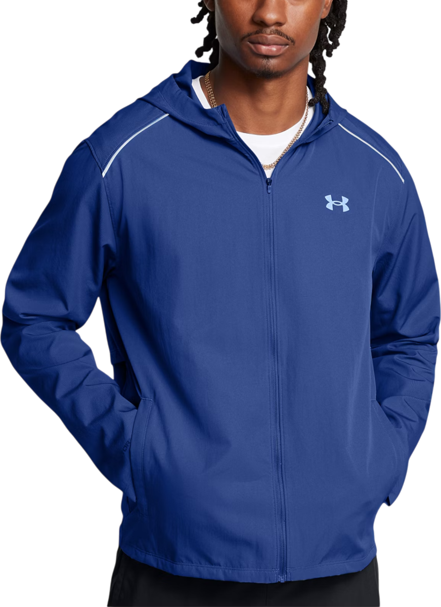 Mikina Under Armour UA Launch Hooded Jacket Modrá | 1376795-432, 0