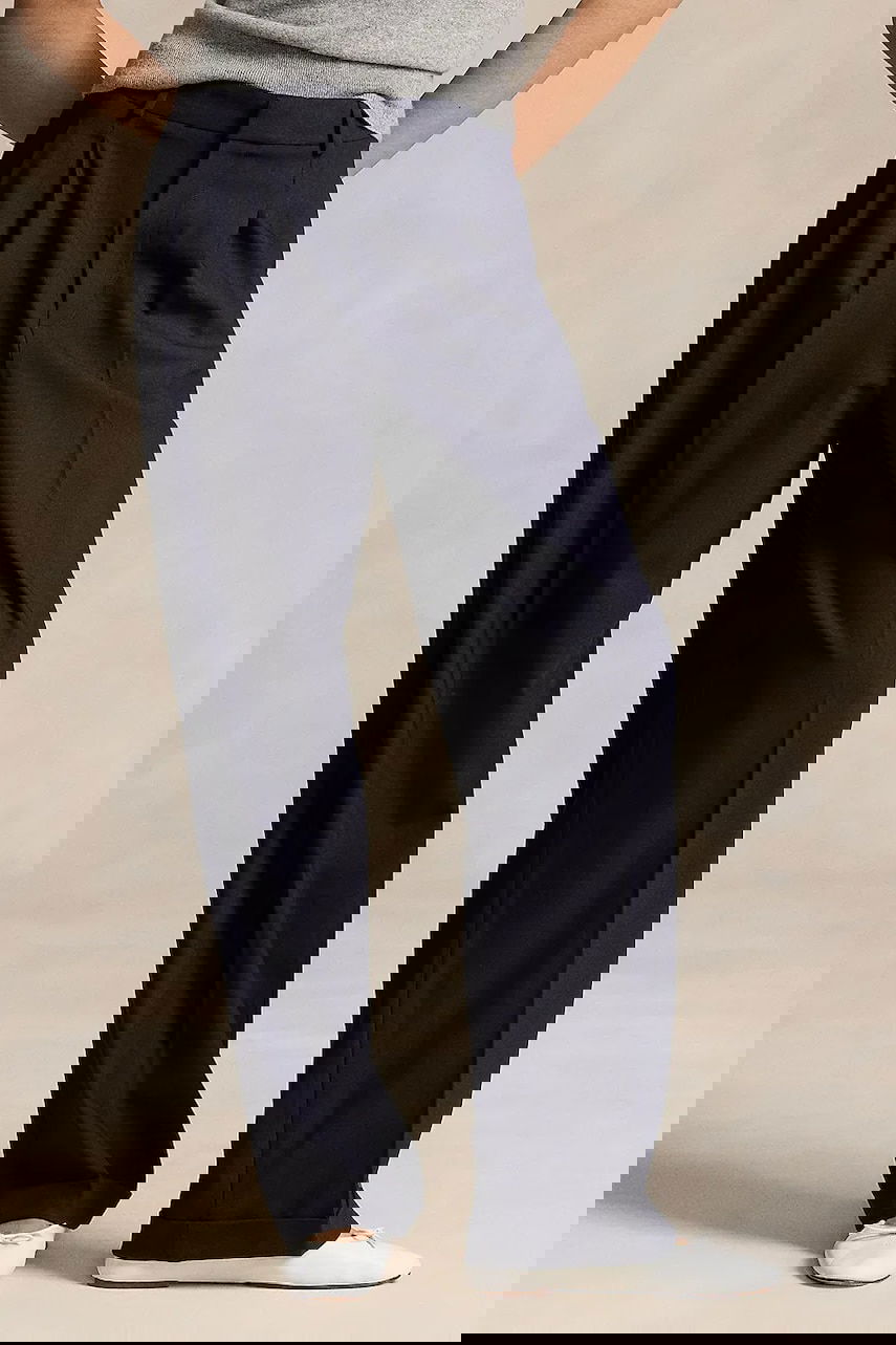 Nohavice Polo by Ralph Lauren Polo Ralph Lauren High-Waist Wide-Leg Pants Šedá | 211891071, 1
