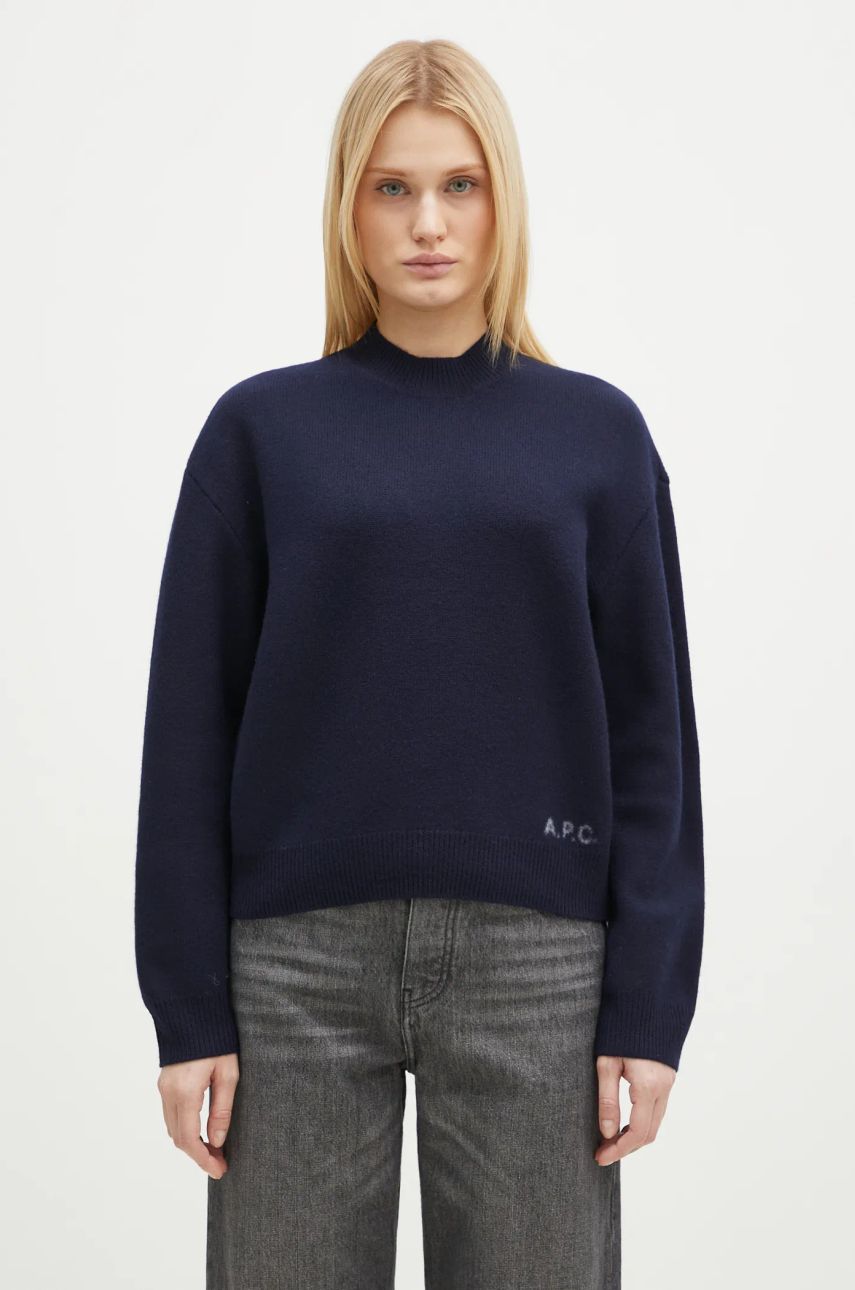 Sveter A.P.C. A.P.C. Pull Esther Wool Sweater Navy | WVBDK.F23373.IAK, 0