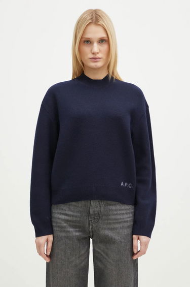 Sveter A.P.C. A.P.C. Pull Esther Wool Sweater Navy | WVBDK.F23373.IAK, 0
