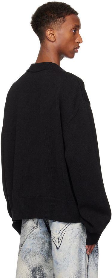 Sveter Camper Camperlab Melange Knit Sweater Čierna | AU00011-002, 2