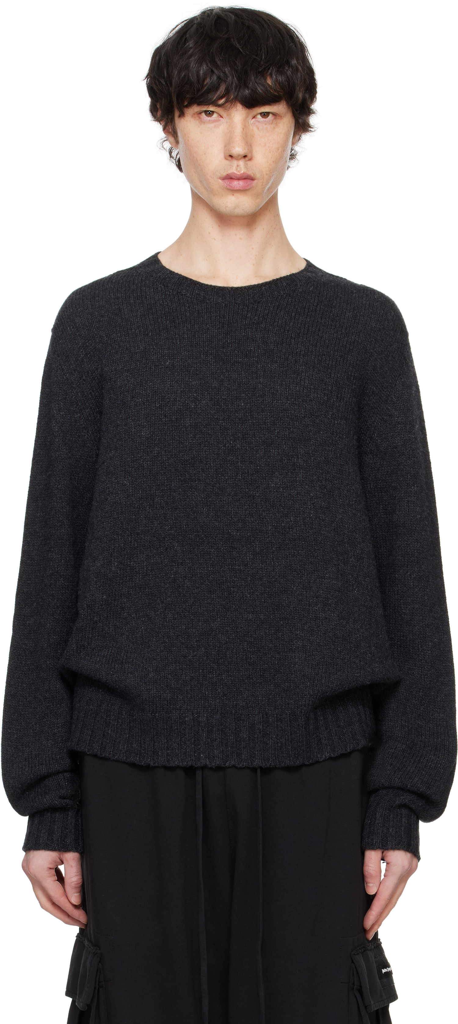 Sveter Palm Angels Sweater Šedá | PMHE027F24KNI0010703, 0