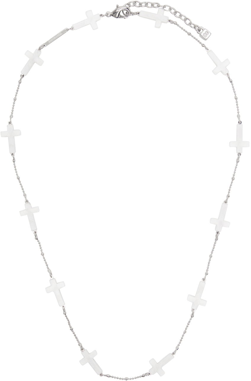 Náhrdelník DSQUARED2 Cross Pendant Necklace Metalická | NEM0196_34304675_M803, 0