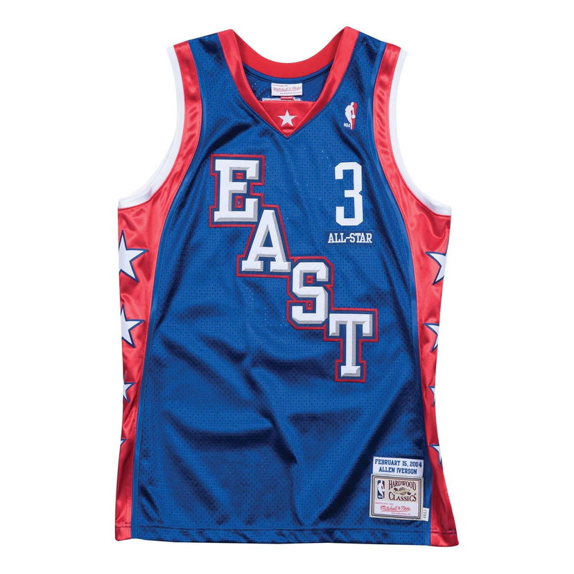 Dres Mitchell & Ness Mitchell & Ness NBA All-Star East 2004 Allen Iverson Jersey Modrá | AJY4CP19117-ASEROYA04AIV