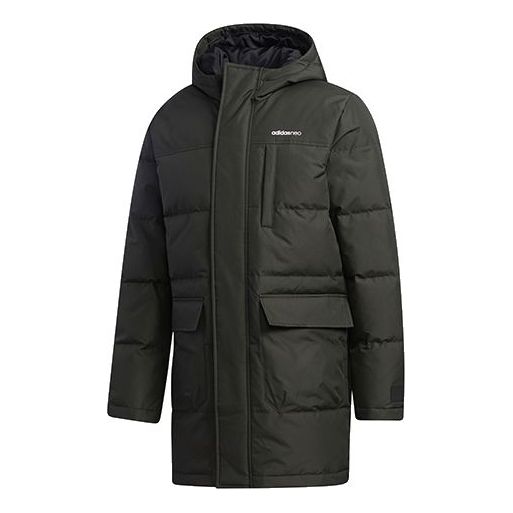 Parka adidas Originals Sports Hooded Down Parka Zelené | GJ8779, 0