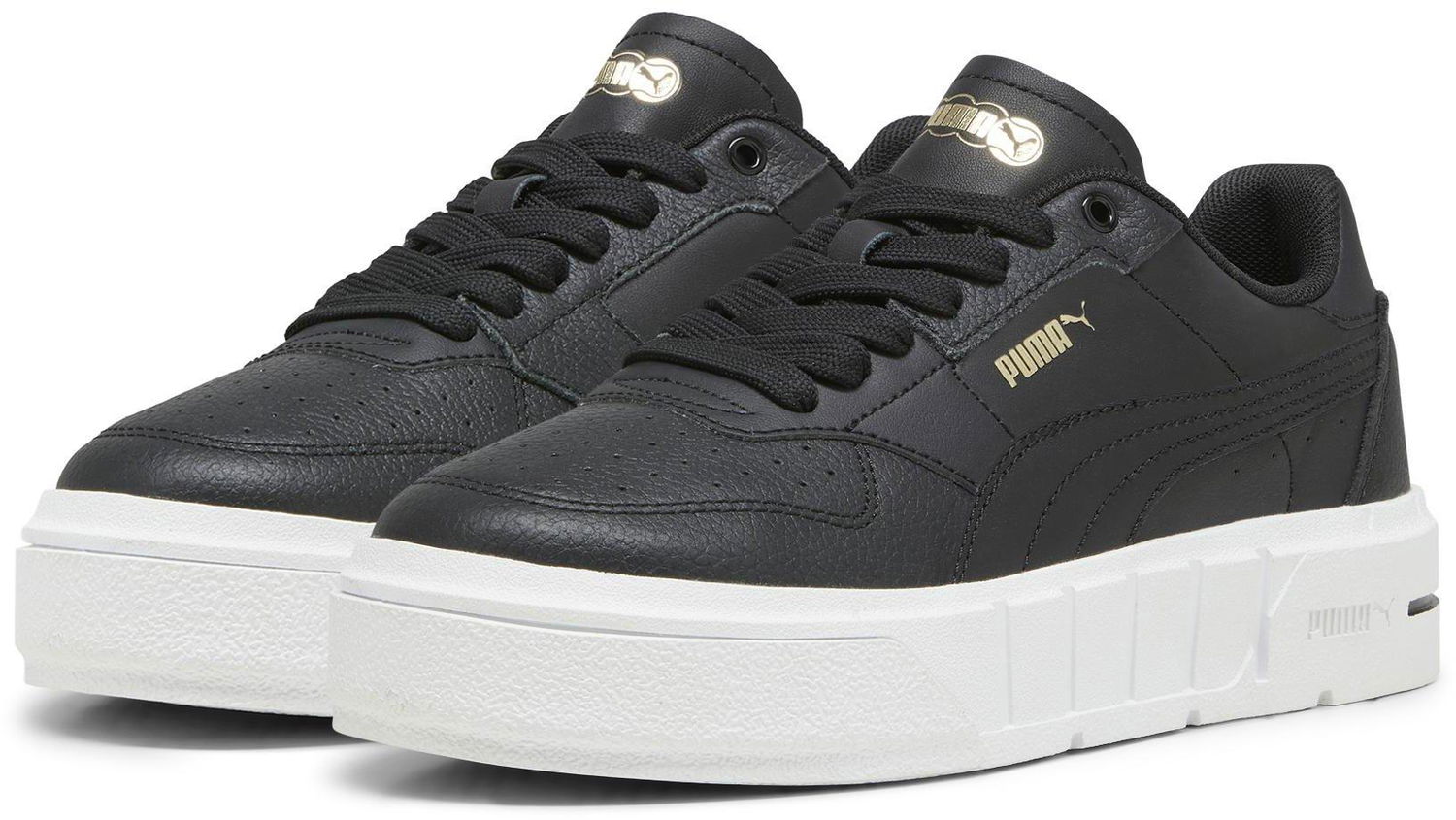 Tenisky a topánky Puma Cali Court Lth "Black/White" W Čierna | 393802-04, 1