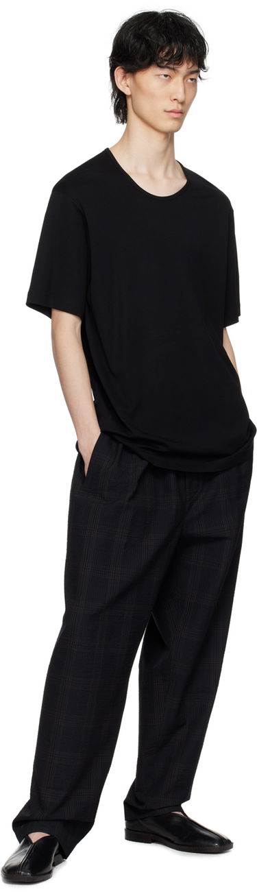 Tričko LEMAIRE LEMAIRE Rib Knit T-Shirt Čierna | TO1109 LJ1016, 3