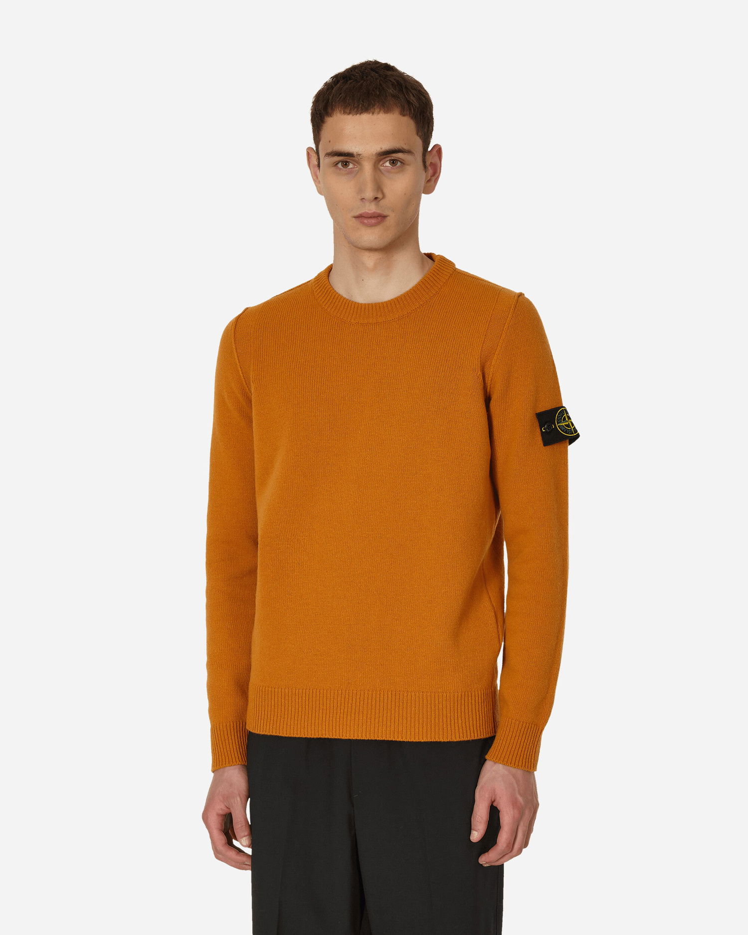 Mikina Stone Island Wool Crewneck Rust Oranžová | 7915508A3 V0013, 1