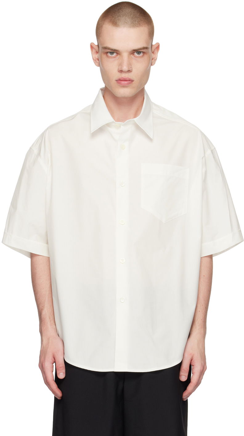 Košeľa AMI Boxy Shirt Biela | USH202.CO0014, 0