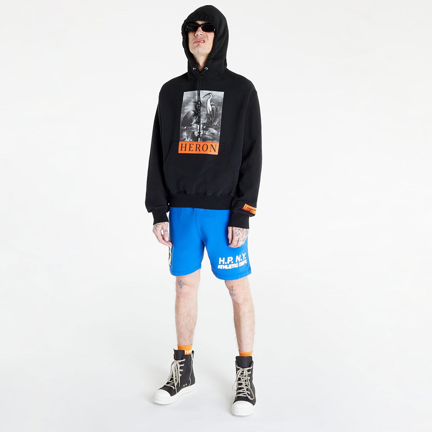Šortky HERON PRESTON HPNY 23 Sweatshorts Modrá | HMCI011S23JER0014501, 1