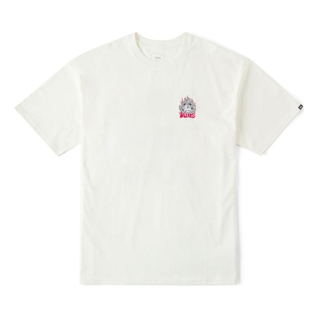Tričko Vans Checkerboard Flame Graphic T-Shirt Biela | VN000GSUFS8, 0