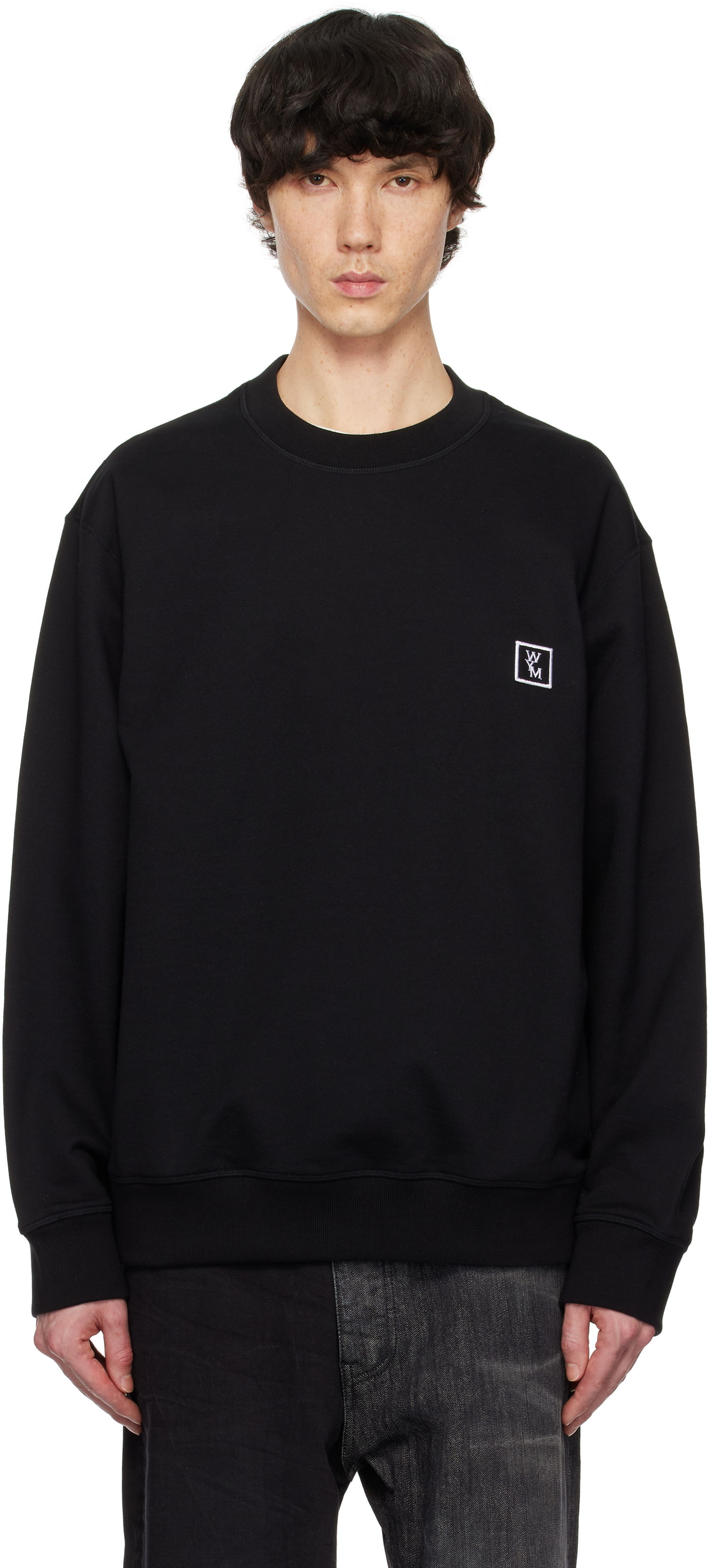 Mikina WOOYOUNGMI WOOYOUNGMI Back Logo Sweatshirt Čierna | W251TS27, 0