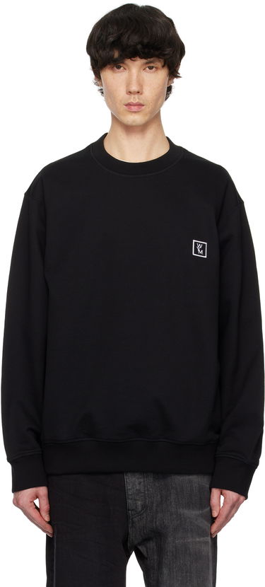 Mikina WOOYOUNGMI WOOYOUNGMI Back Logo Sweatshirt Čierna | W251TS27, 0