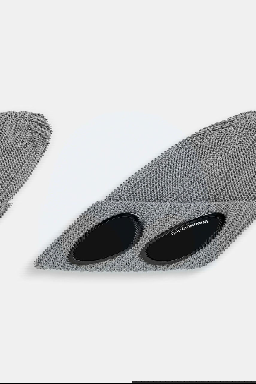 Kulicha C.P. Company C.P. Company Goggle Beanie Šedá | 19CMAC742A005509A, 0