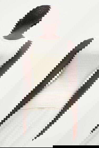 Tielko Wales Bonner Wales Bonner Groove Ribbed Tank Top Biela | WS25JE42.JE23.099, 2