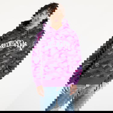 Mikina BAPE Camo Print Pullover Hoodie Fialová | 001PPK801011M PUR, 0