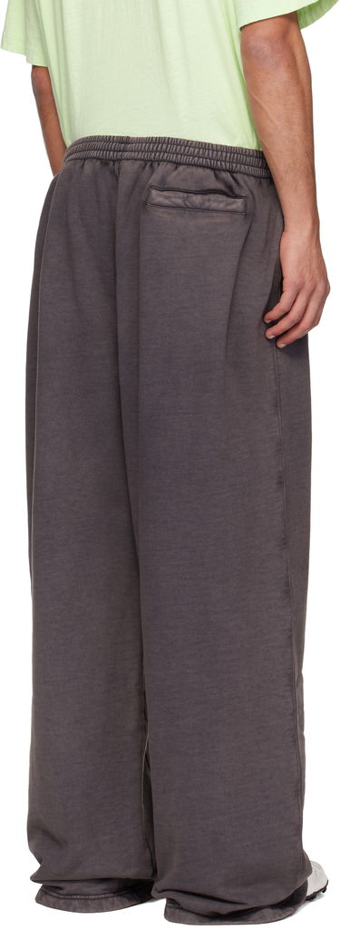 Tepláky Acne Studios Wide-Leg Seamed Drawstring Logo Sweatpants with Zipper Pocket Šedá | CK0130-, 2