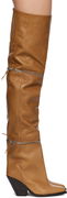 Lelodie Over-the-Knee Zipped Leather Boots