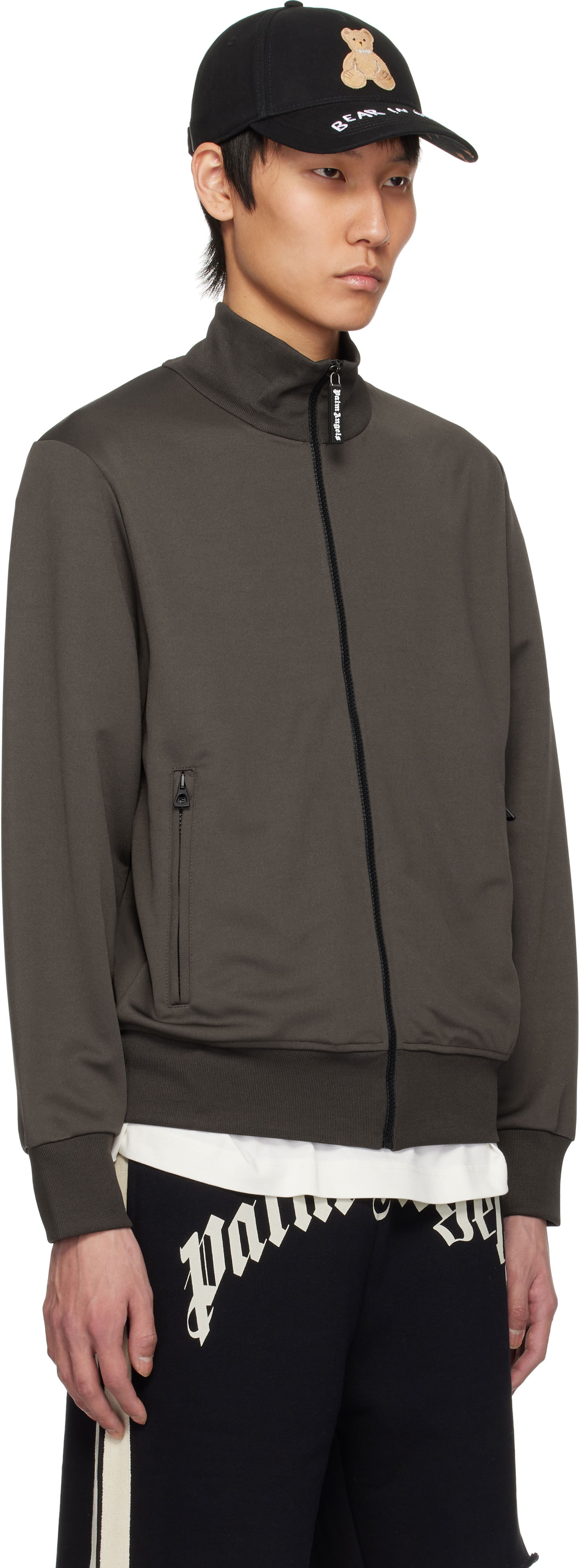 Mikina Palm Angels Palm Angels Track Jacket Šedá | PMBD089S25FAB0011303, 1