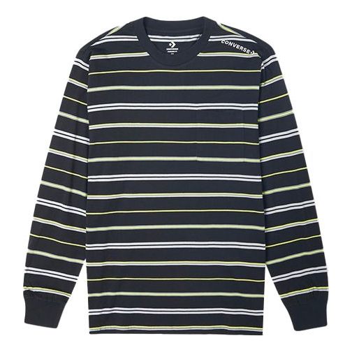 Tričko Converse Converse Stripe Long Sleeve T-Shirt Modrá | 10020338-A03