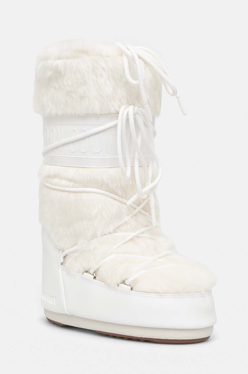 Tenisky a topánky Moon Boot ICON FAUX FUR Boots Biela | 80D1408900.A002, 0