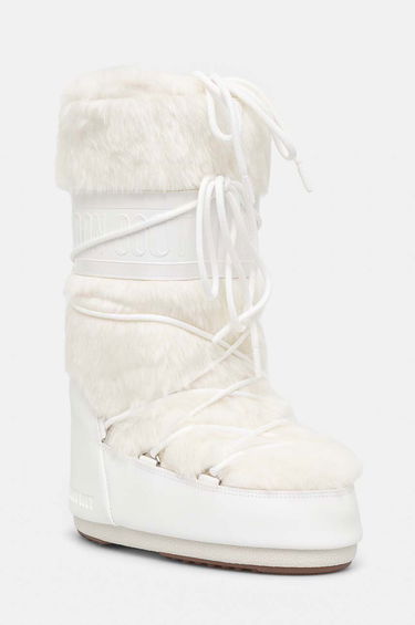 Tenisky a topánky Moon Boot ICON FAUX FUR Boots Biela | 80D1408900.A002, 0
