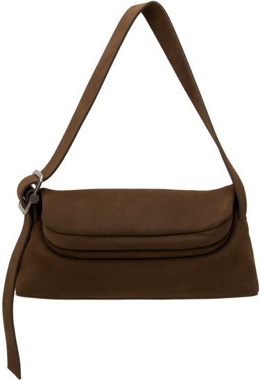 Taška cez rameno OSOI Suede Shoulder Bag Hnedá | 24FWB01016048, 0