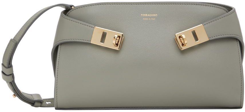 Kabelka FERRAGAMO Hug Crossbody Bag Šedá | 218964 - 775283, 0