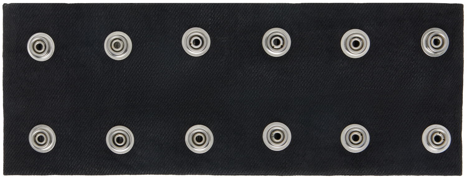 Náhrdelník Rick Owens DRKSHDW Concordians Strobe Snap-Button Neck Band Choker Metalická | DA02E7475 BW, 0