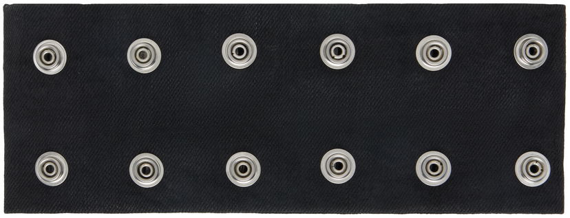 Náhrdelník Rick Owens DRKSHDW Concordians Strobe Snap-Button Neck Band Choker Čierna | DA02E7475 BW