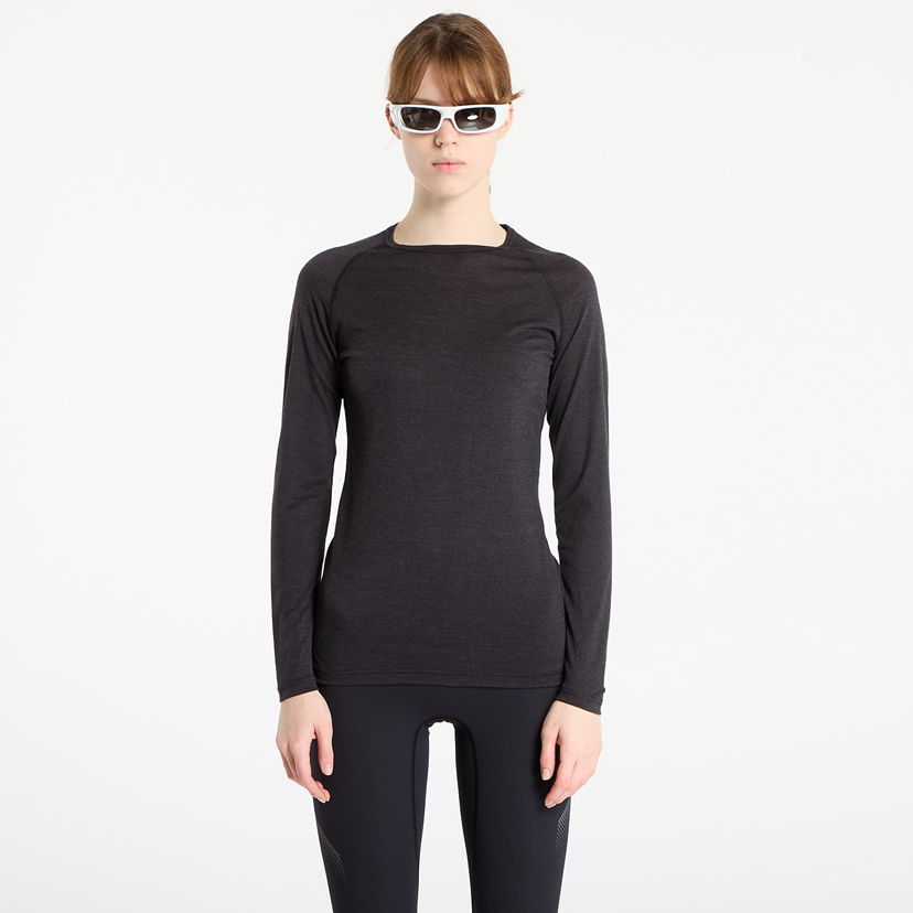 Tričko Soar Running Long Sleeve Merino Silk Base Layer Top Čierna | AW25-SBL1W-DKG