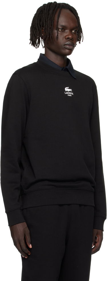 Mikina Lacoste Lacoste Fleece Sweatshirt Čierna | SH2736_031, 1