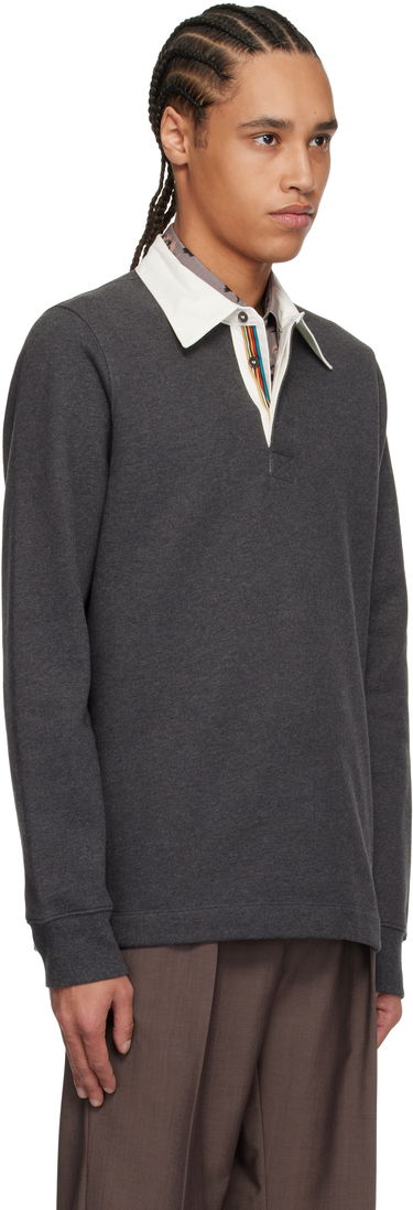 Mikina Paul Smith Paul Smith Contrast Collar Polo Šedá | M1R-390Z-PP4890-76, 1